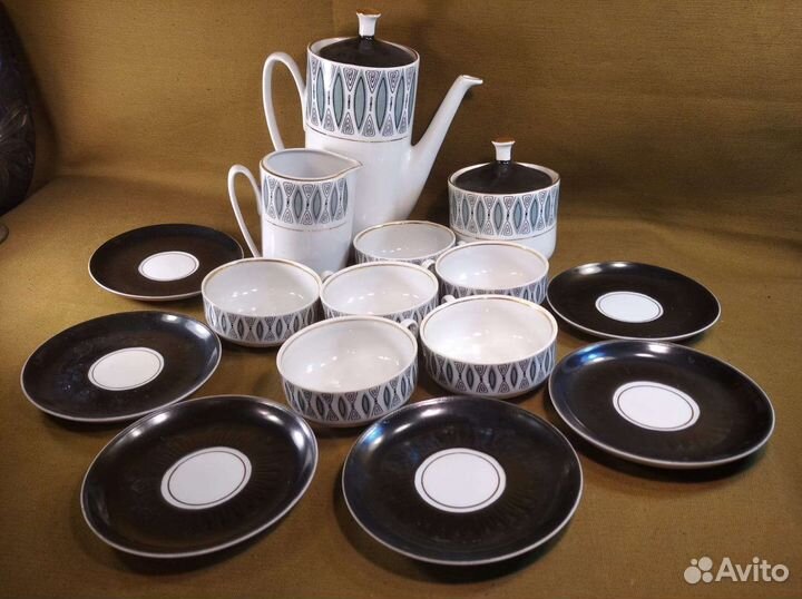 Чайный сервиз Солнышко Рига СССР винтаж