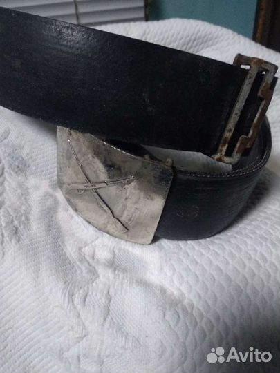 Ремень с пряжкой вохр