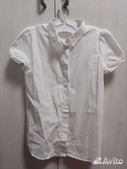Блузка белая школьная 146