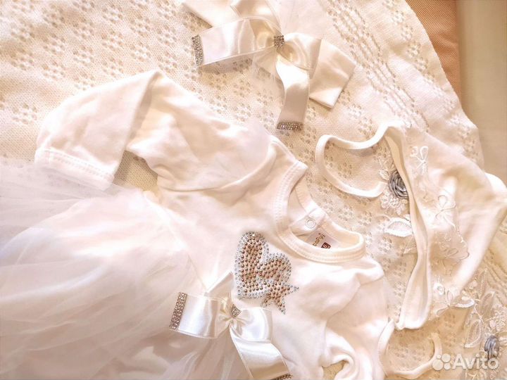 Комплект на выписку для девочки лето