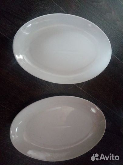 Блюдо овальное богдановичский фарфоровый завод