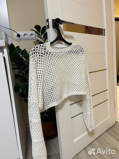 Свитер сетка женский