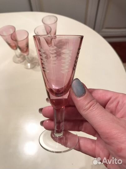 Рюмки цветное стекло времен СССР