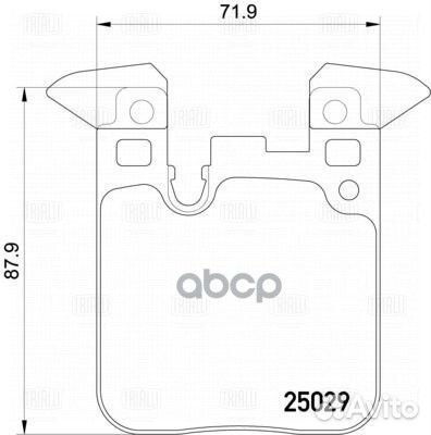 Колодки тормозные BMW F20/21/30/35/80/31 (со сп