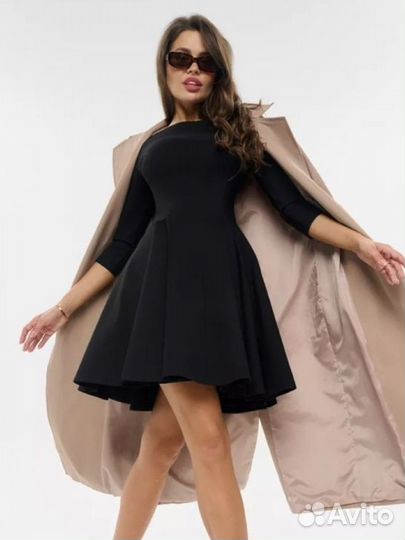 Черное платье mekkoleto 42-44 размер как новое