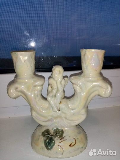 Подсвечник керамика СССР