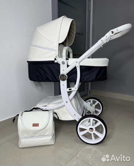 Коляска Luxmom new 2023 кожа. Доставка