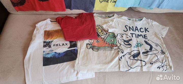 Футболки для мальчика 128 134 пакетом