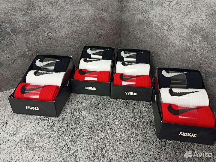 Носки в коробке Nike 3шт