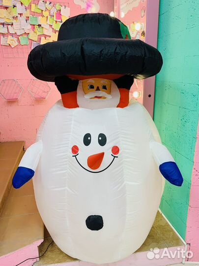 Надувная фигура Снеговик и Дед Мороз