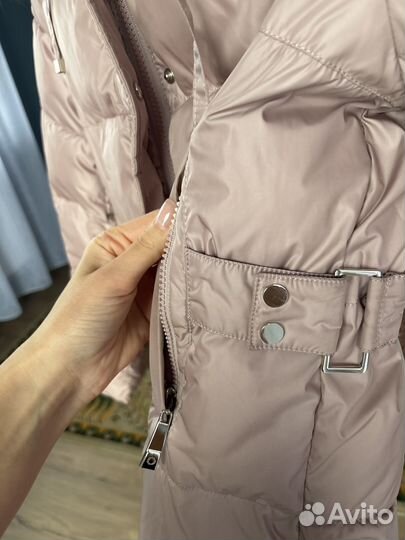 Пуховик женский розовый