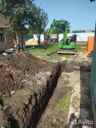 Услуги мини экскаватора, земляные работы