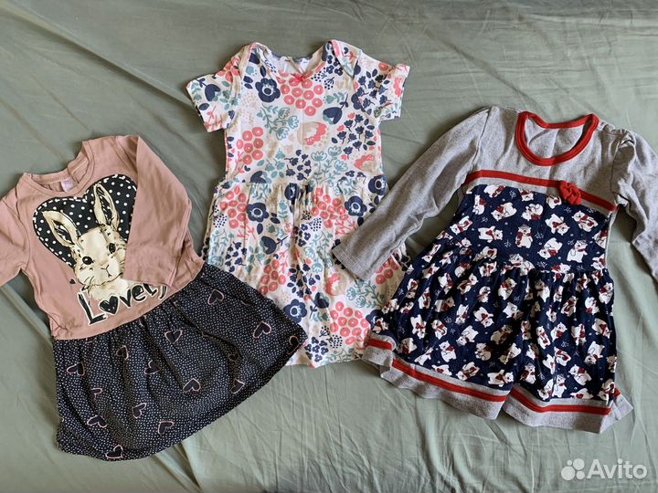Вещи пакетом на девочку 80-86