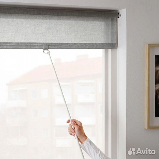 Штора рулонная IKEA langdans 60x195 см серый