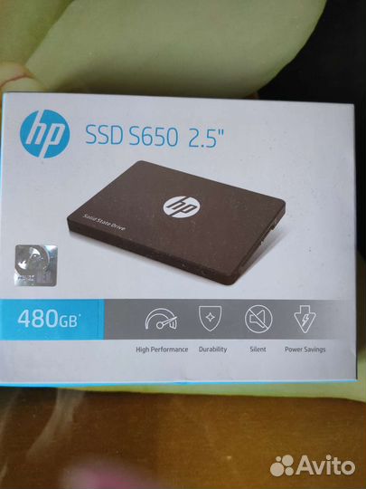 SSD HP 480gb новый