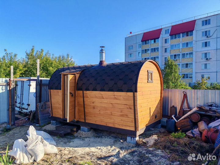 Баня бочка под ключ от производителя
