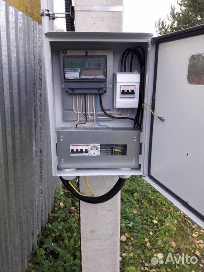 Установка счетчика, шкаф учёта, монтаж сип