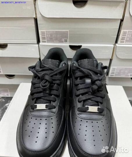 Кроссовки Nike air force 1 black Осень