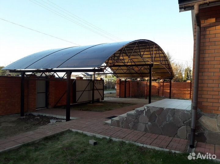 Навесы для автомобиля. Автонавес. Козырьки навесы