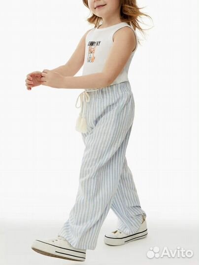 Льняные детские штаны (86 размер)