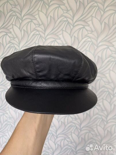 Берет/кепка натуральная кожа