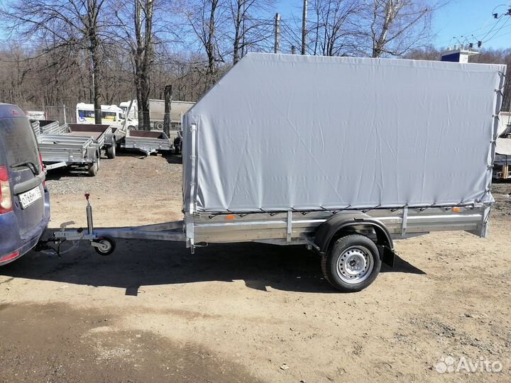 Прицеп 11.022 для снегохода с тентом аэро 150 см