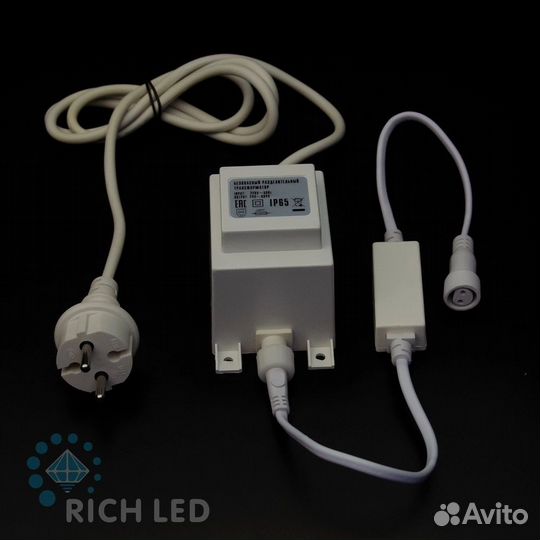 Светодиодная гирлянда Rich LED 10 м., 100 LED, 24В