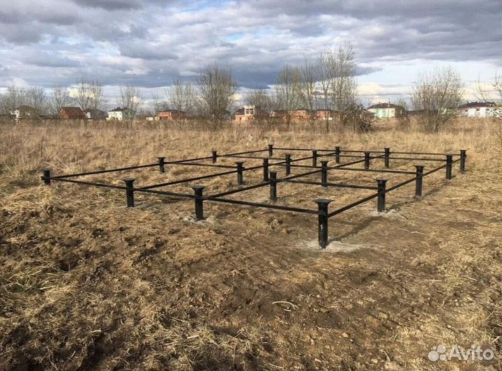 Винтовые сваи / монтаж