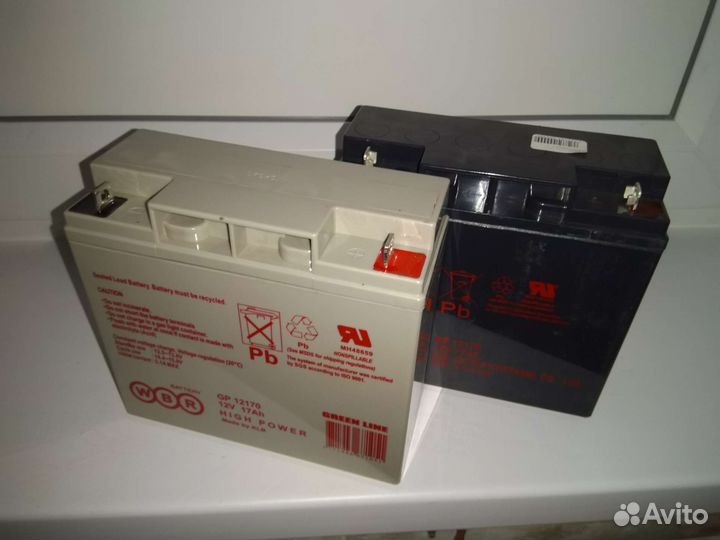 Аккумулятор 12в 17а/ч