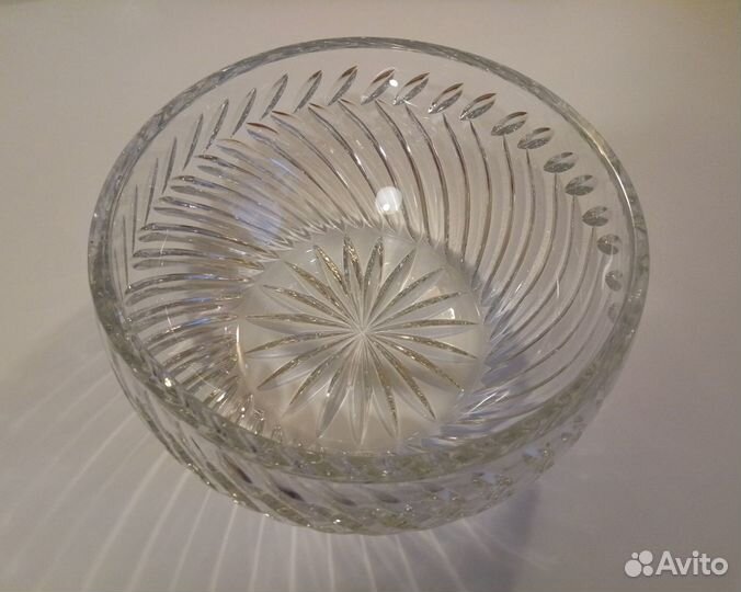 Хрустальный салатник винтаж СССР
