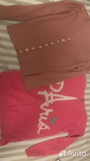 Кардиган и кофта на девочку 13-14 лет