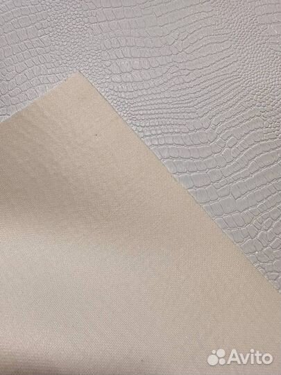 Новая искусственная кожа кожзам белый крокодил