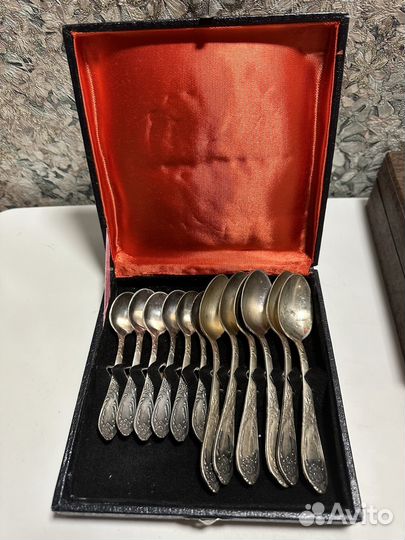 Набор столовых приборов мельхиор СССР зиш классик