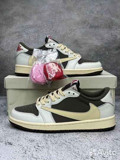 Кроссовки Nike air jordan 1 low travis scott