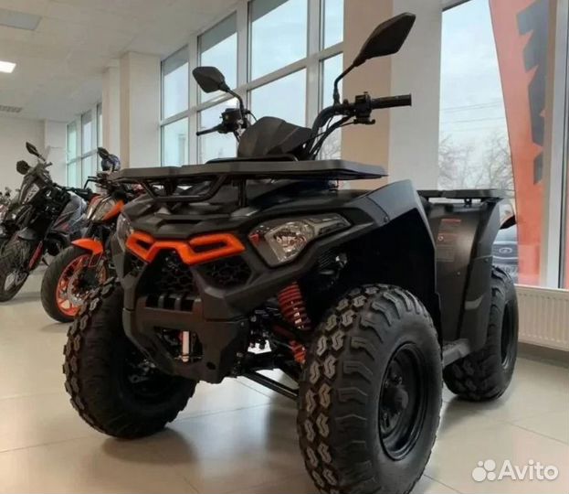 Квадроцикл Loncin Overland 200 черно-оранжевый