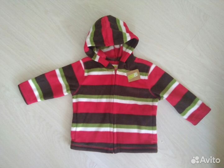 Новая флисовая кофта с капюшоном Crazy8 (США)