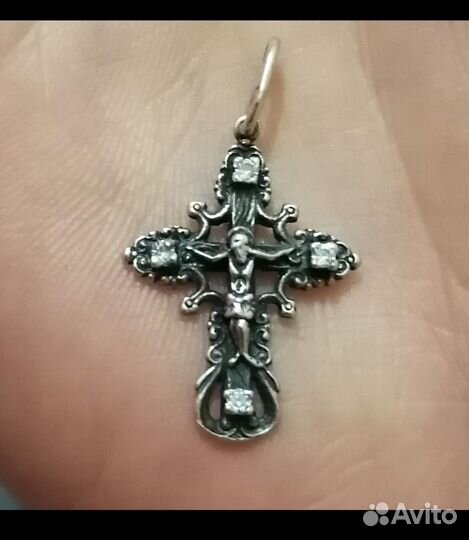 Крест серебро 925 пробы из храма