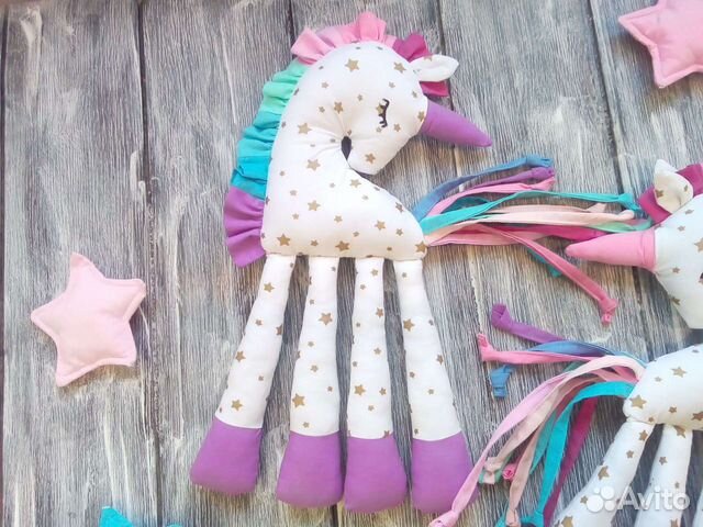Игрушка мягкая единорог
