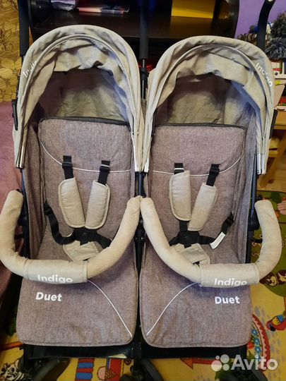 Прогулочная коляска трость для двойни