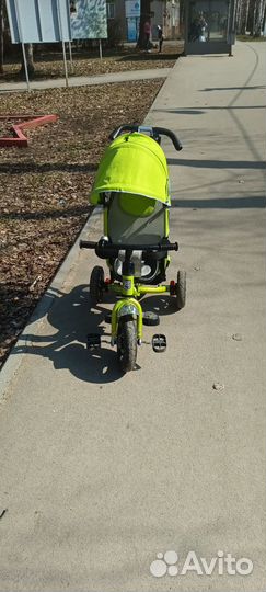 Велосипед коляска с ручкой