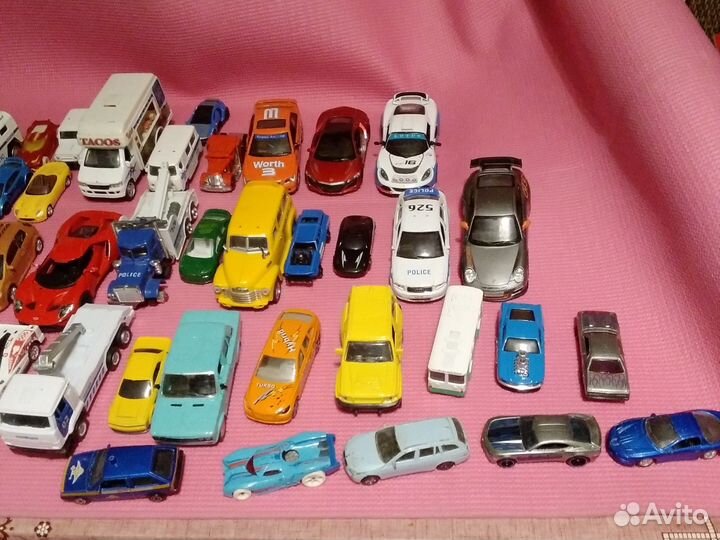 Детские машинки игрушки пакетом 70 штук
