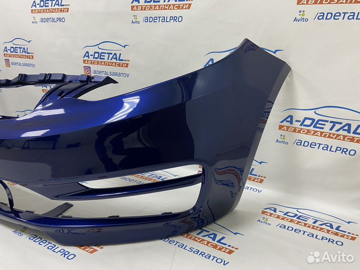 Бампер передний Kia Rio (2015-2017) Синий