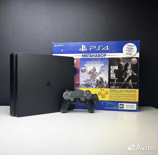 Sony PS4 Slim 1TB PlayStation 4 Slim + 40 Топ Игр