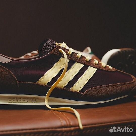 Кроссовки Adidas sl72 brown & burgundy og