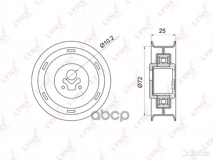 Ролик натяжной ремня грм PB-1002 lynxauto