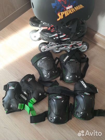 Роликовые коньки детские Reaction Rainbow, р.26-31