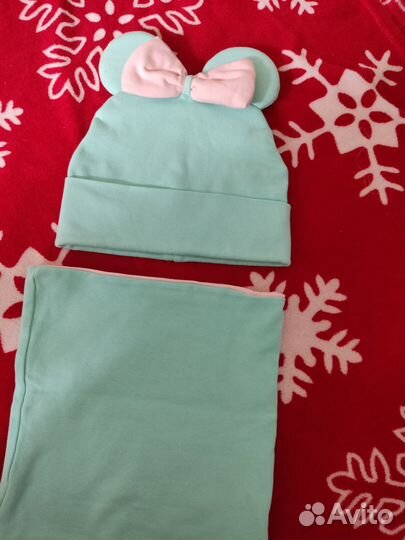 Шапка и снуд для девочки