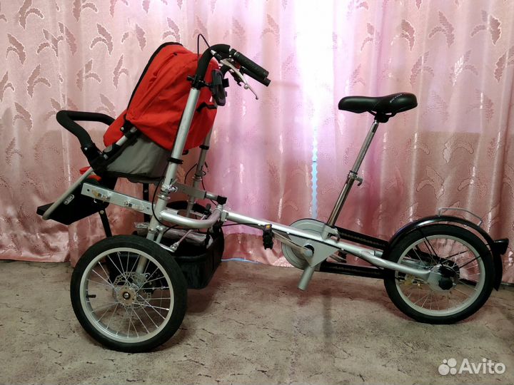 Велосипед с коляской (новый)