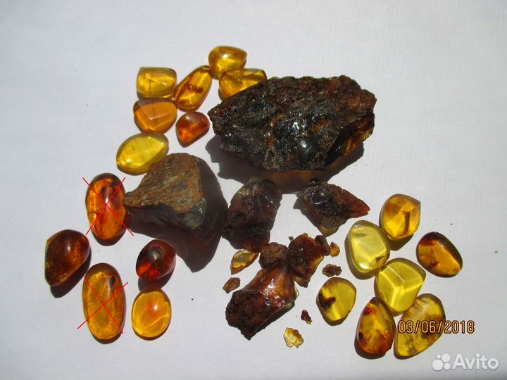 Янтарь с Доминиканы микс 21 гр