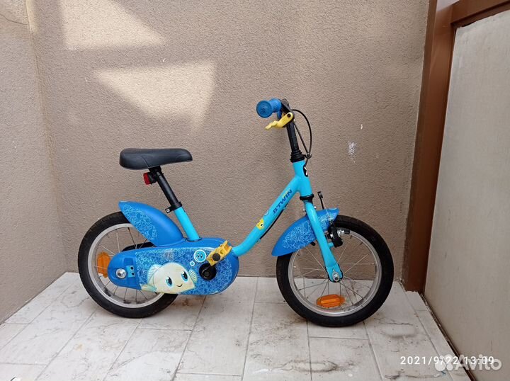 Детский велосипед b-twin 14 дюймов бу